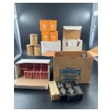 Assorted Collection of Gas Lamp Mantles and Lighti