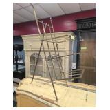 Brass Folding Three-Tier Display Stand