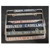 Assorted Metal License Plate Frames Including Deal