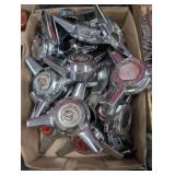 Assorted Lot of Chrome Spinner Hubcaps and Center