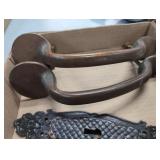 Antique Hardware Lot with Metal Door Pull Handles