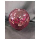 Cranberry Glass Globe Lamp Shade