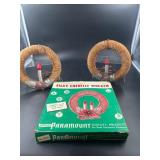 Paramount Silky Chenille Electric Christmas Wreath