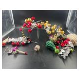 Large Collection of Glass Christmas Ornaments, Gar