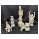 Group of Chinese Blanc de Chine Porcelain Figures