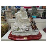 Signed Cortese Capodimonte Michelangelo Pieta Porc