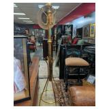 Polished Brass Hall Tree / Coat & Hat Rack, 73' Ta