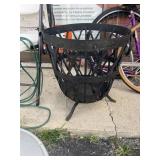 Wrought Iron Decorative Basket with Stand