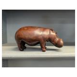 Carved Wooden Hippopotamus