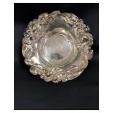 Art Nouveau Sterling Silver Floral Bowl