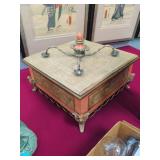 Asian-Style Decorative Box with Lotus Finial