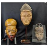 Trio of African Tribal Masks