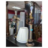 Pair of Traditional Column Table Lamps