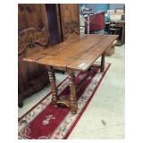 Continental-Style Fruitwood Harvest Table