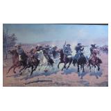 After Frederic Remington, Cavalry Scene