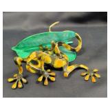 Lelia Reich 'Leaf Me Alone' Enamel Tree Frog, 24/2