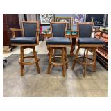 Set of Three Swivel Observation Chairs