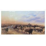 Tom Phillips 'The Chase' Signed Print