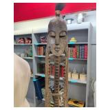 Large African Carved Wood Standing Figure
