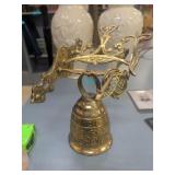 Ornate Cast Brass Mechanical Counter Bell