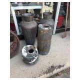 Assorted Metal and Ceramic Vessels and Planters Gr
