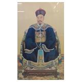 Chinese Ancestor Portrait of Qing Official Decorat