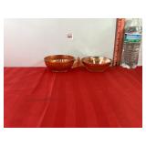 Marigold Carnival Glass Bowls