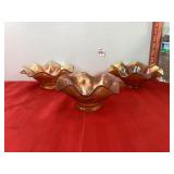 Marigold Carnival Glass Bowls