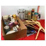 Wooden Hangers, Decor, Kitchen Items & Misc