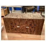 Wooden Dog Box Approx 40" W x 18.5" T x 20" D