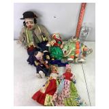 Assorted Clowns & Dolls