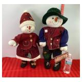 Standing Snowman Figures