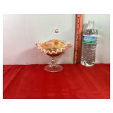 Dugan Carnival Glass Compote
