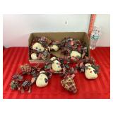 Primitive Snowman Garlands