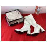 White Sz 9 Go Go Boots