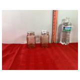 Pink Glass Shakers