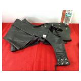 Leather Biker Chaps Sz XS