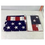 2 American Flags