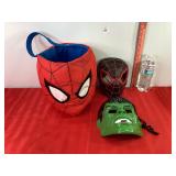 Spiderman Candy Carrier, Mask & Hulk Mask