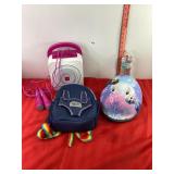 Backpack, Rock Jam Player & Frozen Helmet