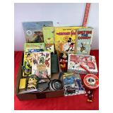 Childrens Books, Tea Set, Pots & Pans & Misc