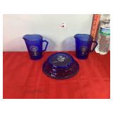 Shirley Temple 2 Pitchers & Bowl