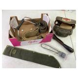 Antique Military First Aid Kit, Web Belts & Misc