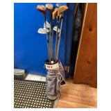 Assorted Golf Clubs & Bag
