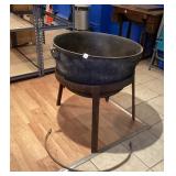 Approx 35 Gal Butchering Kettle w/Stand & Handle