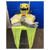 Yellow Power Ranger Mascot Costume Adult