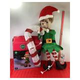 Elf with Candy Cane 38"