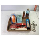 Vintage Bottles, Magnifier, Reflector & Misc