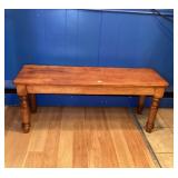Wooden Bench Approx 45" W x 14" D x 17" T