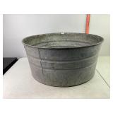 Metal Tub Approx 24" Circumference